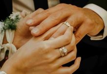 ნიშნობისა და ქორწინების ბეჭდების ტარების წესის დაცვა