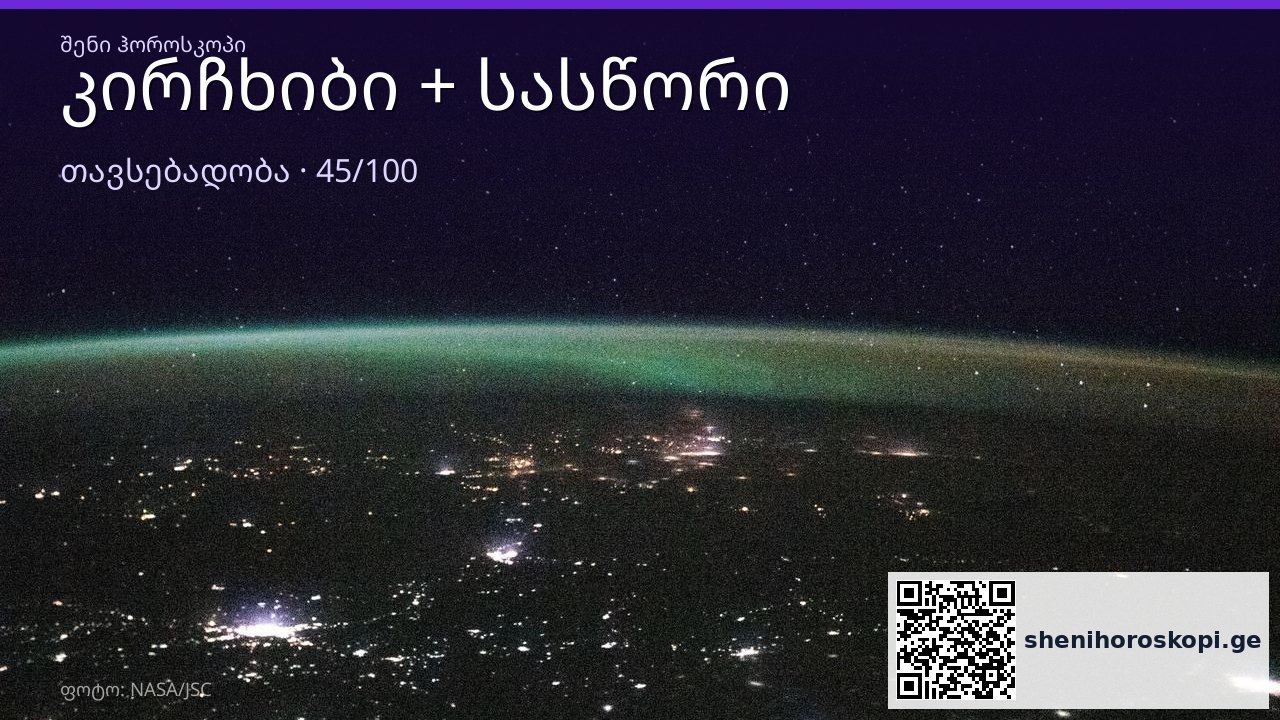 კირჩხიბი და სასწორი თავსებადობა — 45/100 | შენი ჰოროსკოპი